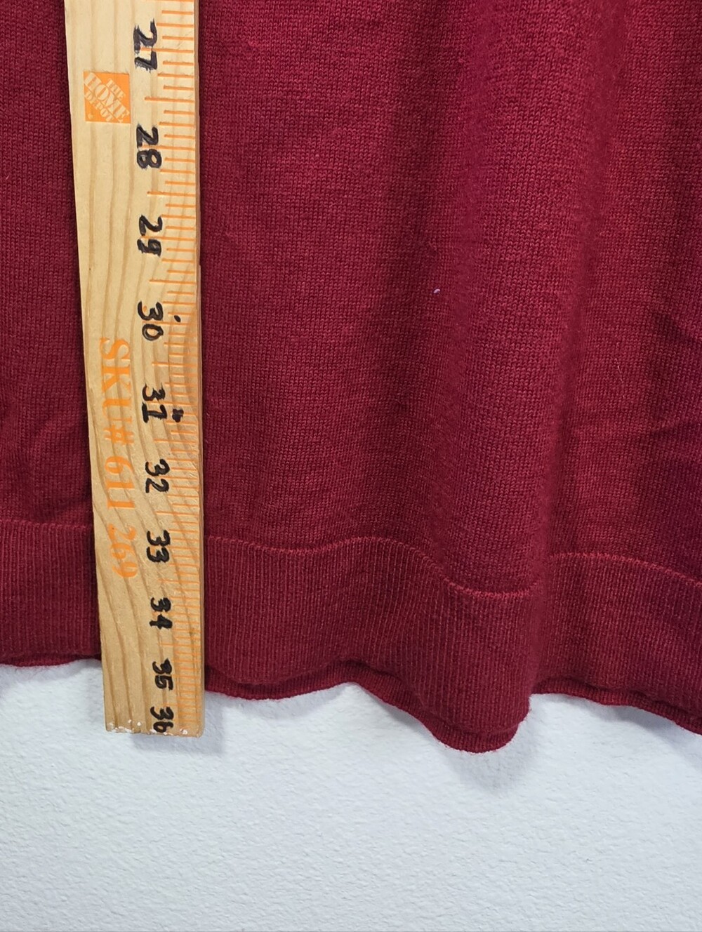 kate spade Burgundy Fringe-Trim Knit Dress - Picture 7 of 9